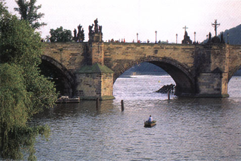 The beautiful 14th century Charles Bridge