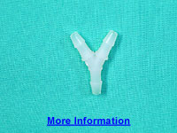 Kynar™ "Y" Fitting for 1/8"ID Tubing